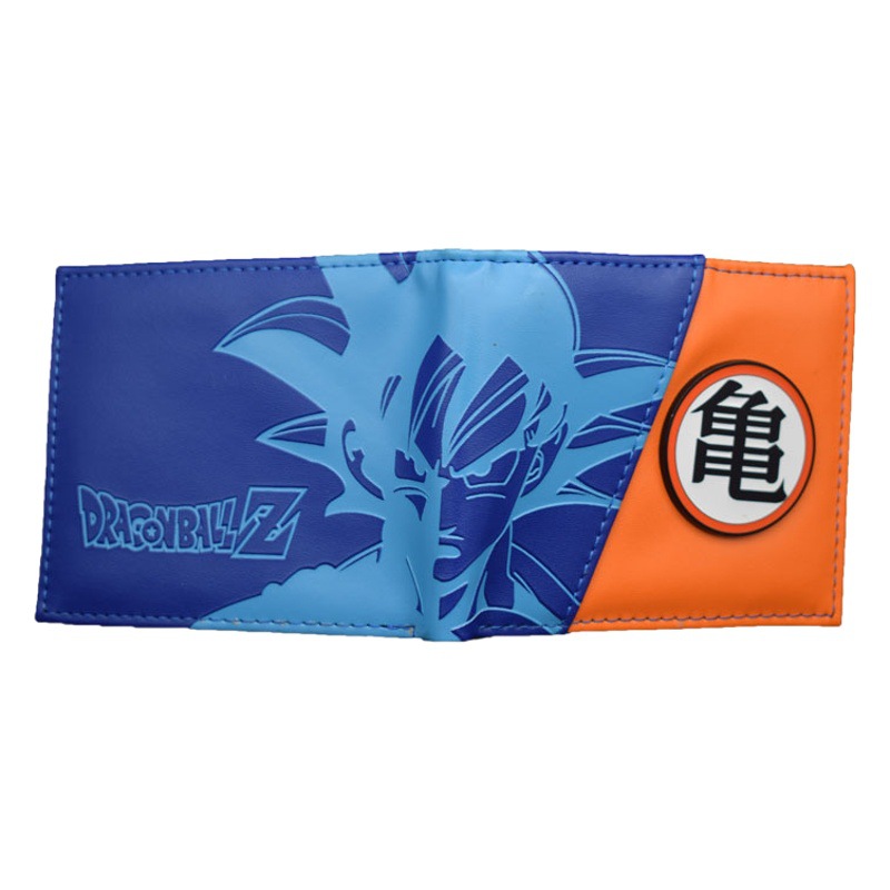 Two-Dimensional Student Men's Wallet Wallet Anime Peripheral Dragon Ball Wallet Sun Wukong Cartoon Pu Leather