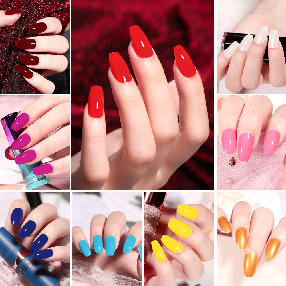 Base almond fake nails