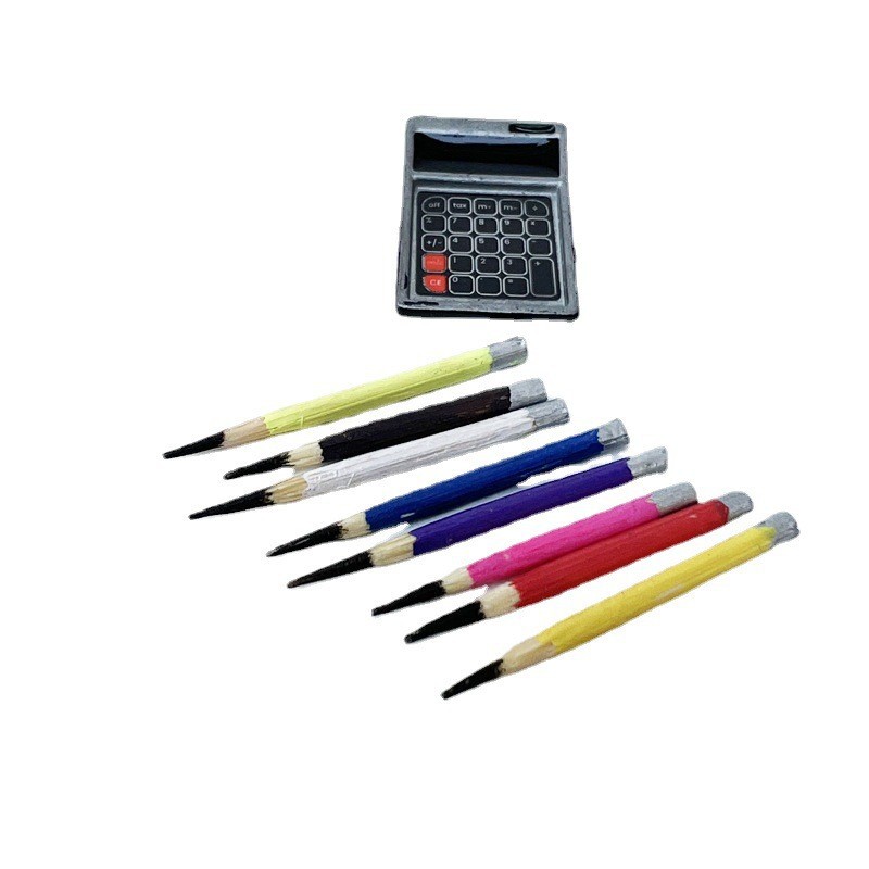 1:12 Dollhouse mini modelo hecho a mano OB11 miniatura props 8 lápiz color plumas en un grupo ~