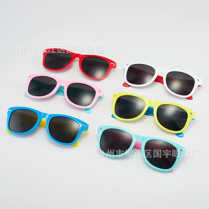 Фабричные прямые рисовые гвозди детские солнцезащитные очки для мальчиков и девочек Новые Модные анти-ультрафиолетовые милые детские солнцезащитные очки