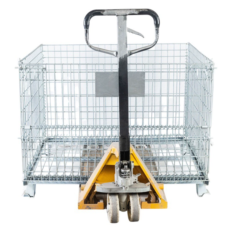 Складная клетка для хранения, клетка для бабочек, корзина для переноски, съемный контейнер для супермаркета и склада, металлическая клетка с железным каркасом и сеткой.