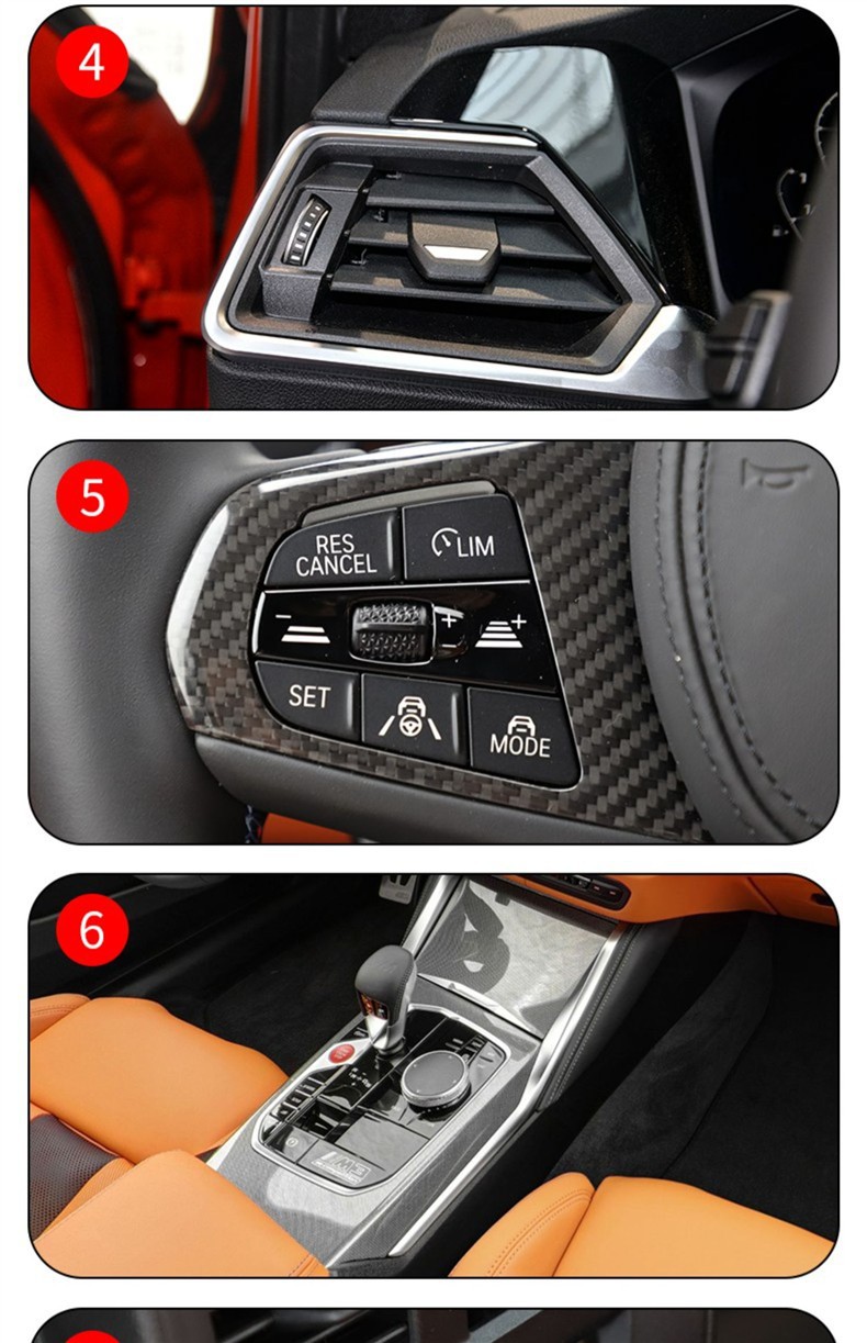 21-25 Bmw M2/M3 Central Control Gear Interior Car Sticker Special Paint Transparent Tpu Screen Protector