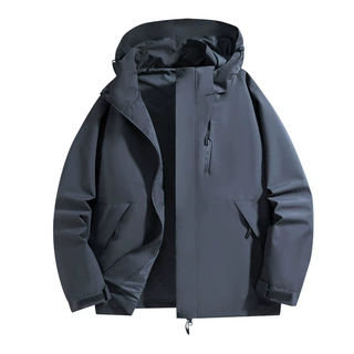 冲锋衣外套男防风防水春秋薄款新款连帽休闲夹克户外徒步登山服女