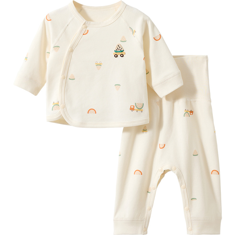 Set de ropa interior para bebés otoño y invierno ropa de recién nacidos algodón base dividido dos piezas set de ropa interior para bebés hombres y mujeres pantalones de otoño
