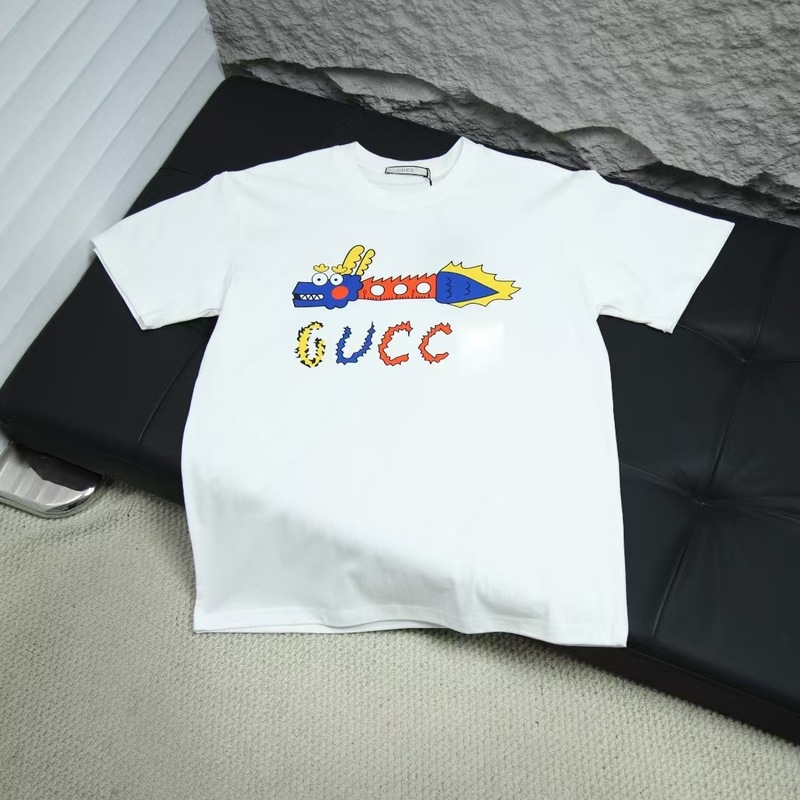 ハイバージョン古GUフルプリントCCIベルクロ半袖ネット有名人イントップ服トップTシャツカップル|undefined