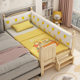 Solid Wood Baby Splicing Bed with Wide Guardrails for Boys and Girls Single Bedside Bed Children's Splicing Large Bed Available for Trade