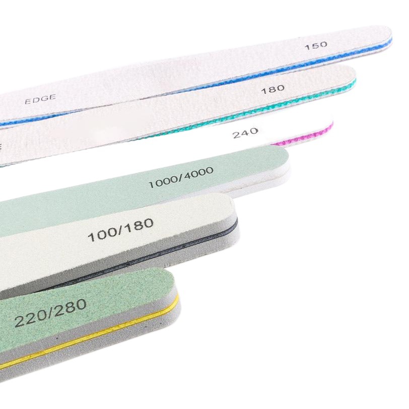 Archivo de lima de uñas de 6 piezas Archivo de pulido EVA tira de pulido de alta esponja elástica tofu bloque de lima de uñas