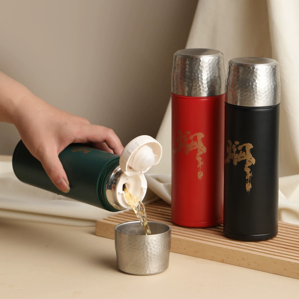 Smart glass stainless steel, tea cup, handheld Lao Baicha, wholesale