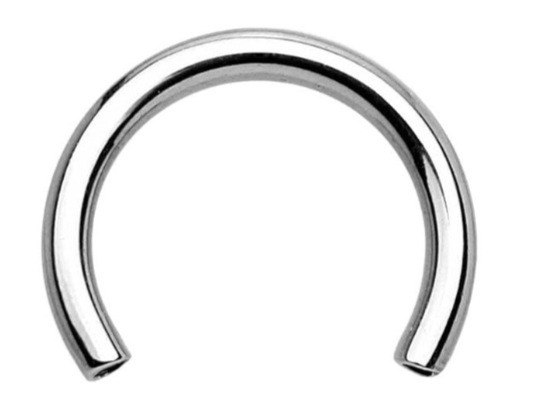 京信 F136 チタン合金 インターナルネジ C型バー U字型馬蹄バー アイブロウピアスバー G23チタン ピアスアクセサリー