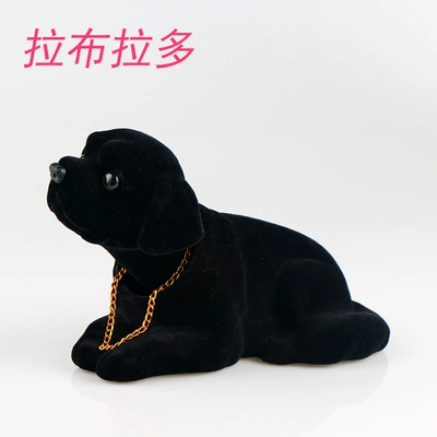 resin cute doll car | Car ornaments - labrador