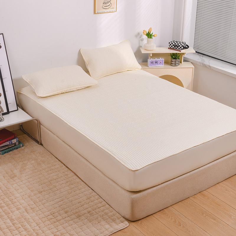 2023 nuevo acolchado acolchado acolchado acolchado acolchado acolchado acolchado acolchado de algodón de nuevo estilo, cubierta protectora de colchón acolchado con todo incluido, cama universal de cuatro estaciones