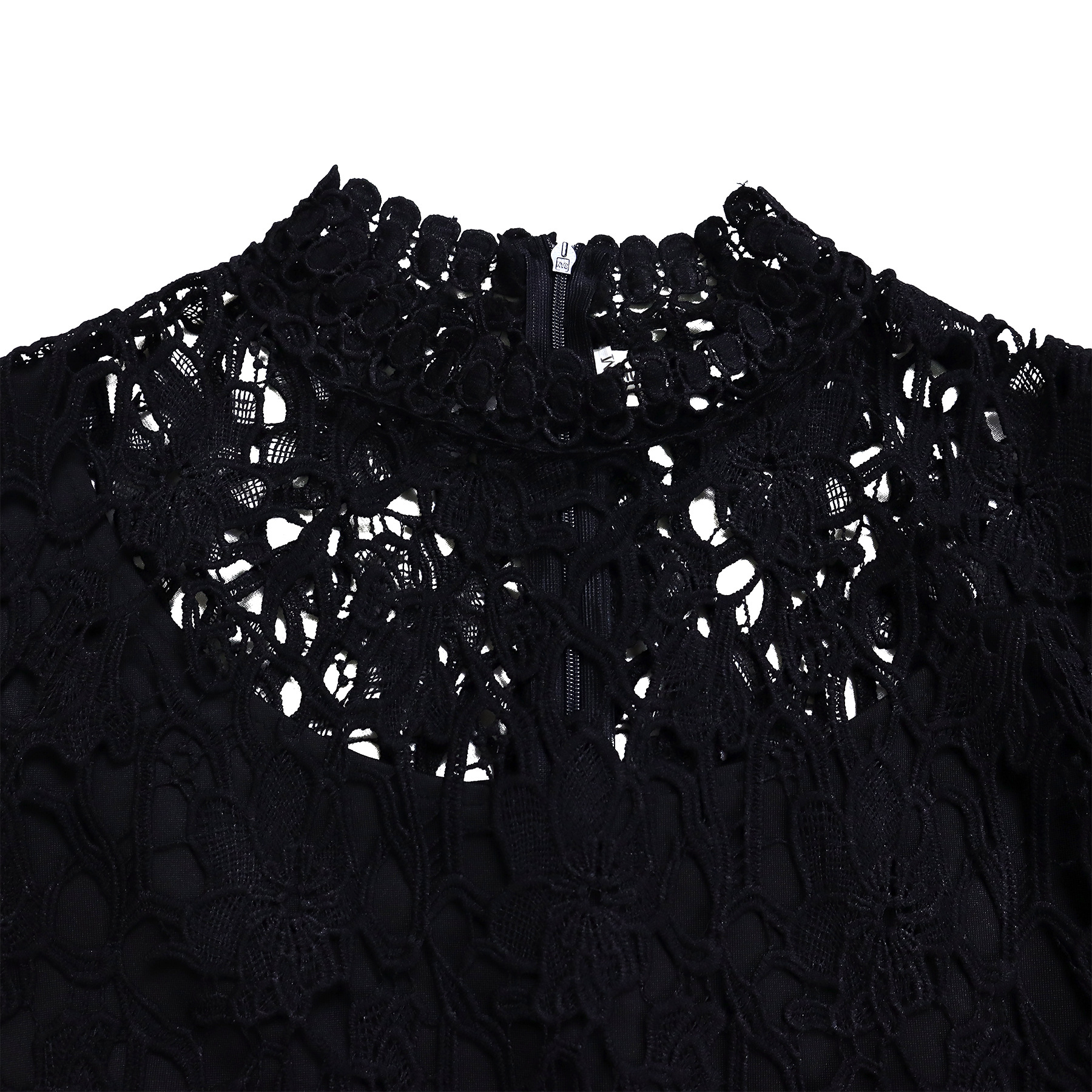 546g Weight Short Sleeve Sleeve Length Polyester Fabric Type High Waist Waist Line Jumpsuits Pants Type Daily Occasion Loose Fit Type Solid Color Pattern Summer Season Women's Gender Lace Design Casual Style Women's Daily Casual Solid Color Lace Jumpsuits 45