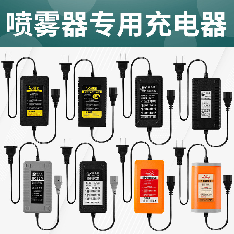 12V Electric Sprayer Charger 18650 Shenzhou Multifunctional Lead Battery Lithium Battery Charger