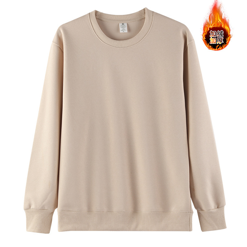 400g hombres pesados más suéter de cuello redondo de terciopelo modelos de otoño e invierno suéter grueso de manga larga camisa de manga larga chaqueta de tendencia