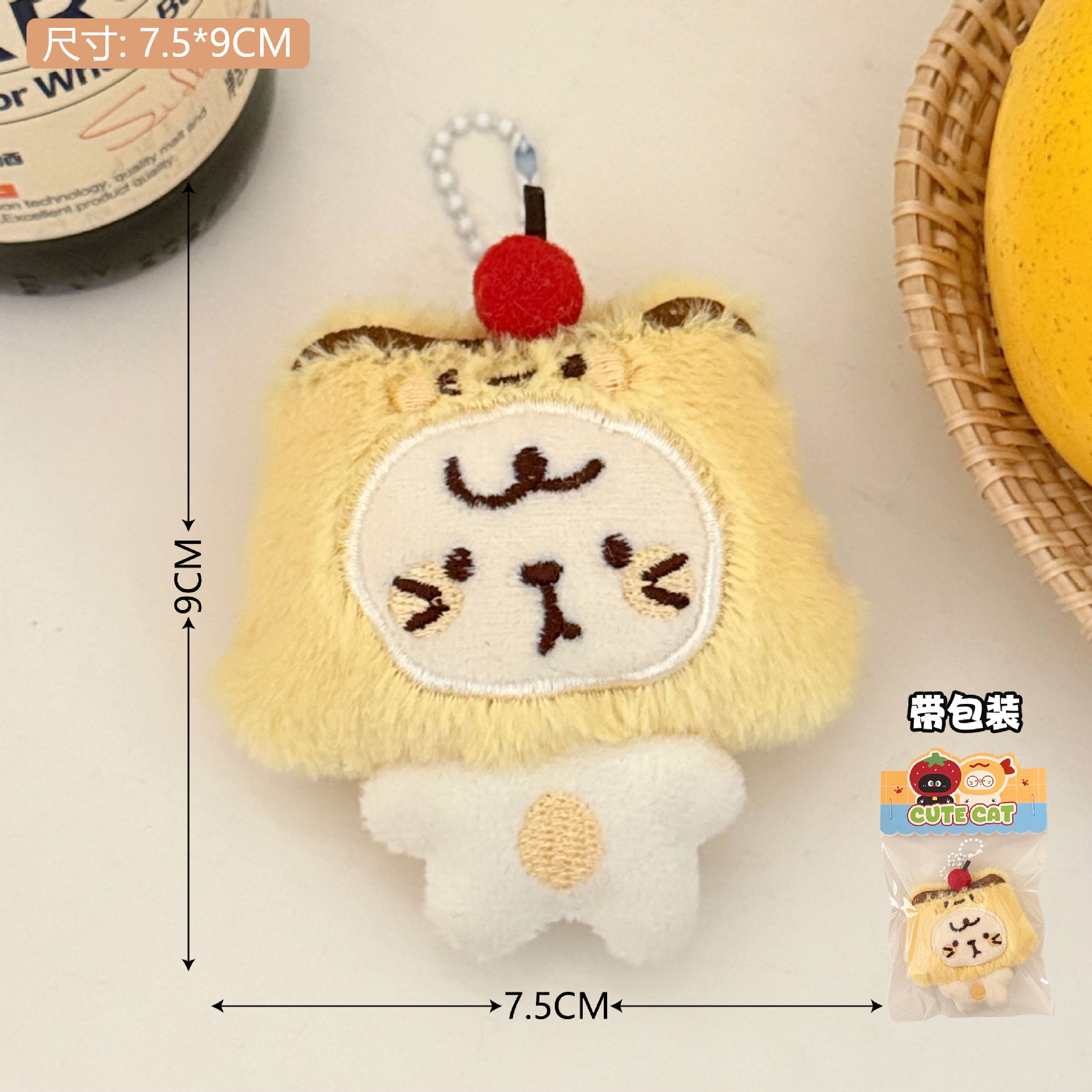 Creativa y linda decoración colgante de muñeca para niñas, broche de muñeca, decoración para mochila, pin, llavero, adorno colgante.