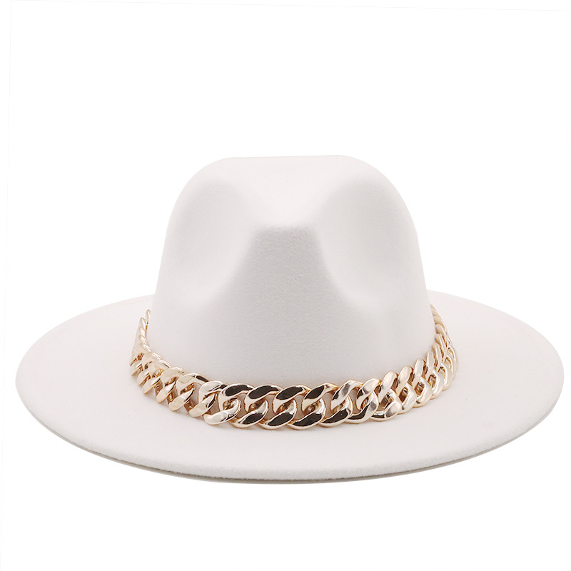 Wholesale Accessories Woolen Big Brim Fashion Jazz Top Hats Nihaojewelry display picture 11