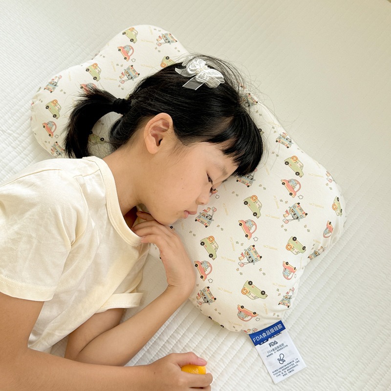 Classe A nube de silicona para niños jardín de infantes para estudiantes individuales almohada de cuello suave siesta almohada especial para dormir