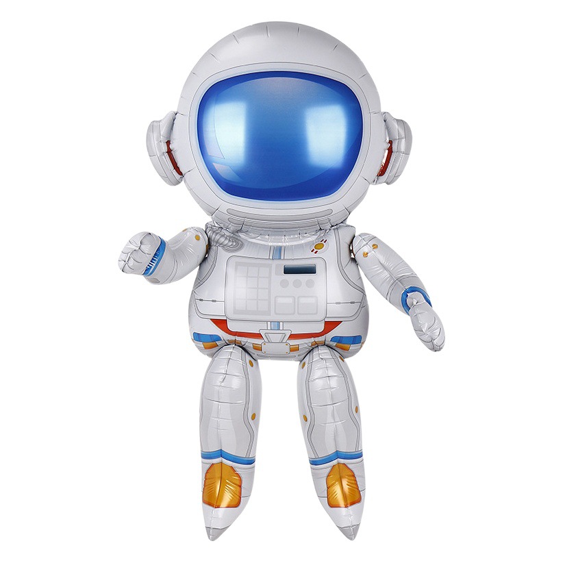 Nuevo personaje globo astronauta globo dibujos animados lindo universo tema niños cumpleaños fiesta decoración globo
