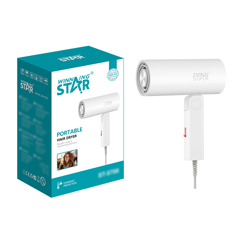 Secador de pelo Winningstar exclusivo transfronterizo de 1300W de alta potencia con dos velocidades y protección contra sobrecalentamiento para uso en salón y en casa