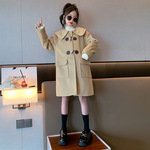 Шерстяное пальто, куртка, детский стеганый пуховик, коллекция 2023, в корейском стиле, увеличенная толщина