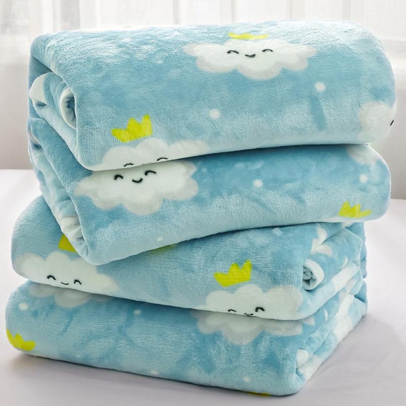 クロスボーダー卸売 無地フランネルブランケット コーラルフリースブランケット エアコンブランケット 四季通用 星空柄 超柔らか|undefined