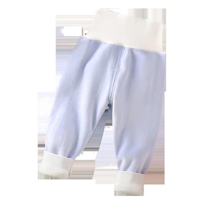 Baby winter warm pants men's and women's baby pants outer wear inner belly protection pants baby long pants bottoming fleece-lined pants
