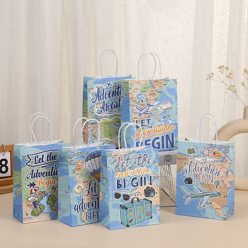 创意logo包装袋烘焙食品手提袋派对礼物礼品袋商场购物袋牛皮纸袋