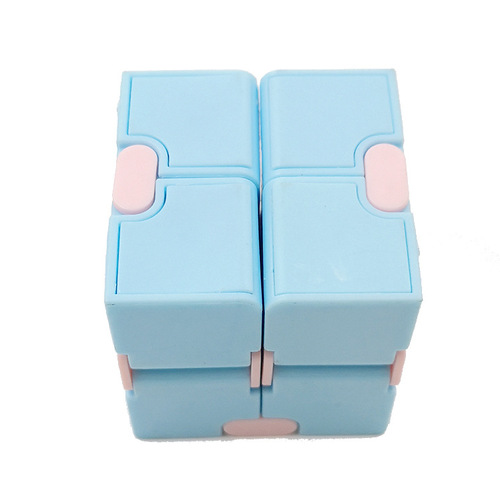 Cross-border bestseller infinite magic cube macaron pocket flip square 2-layer magic cube creative stress relief intelligence toy