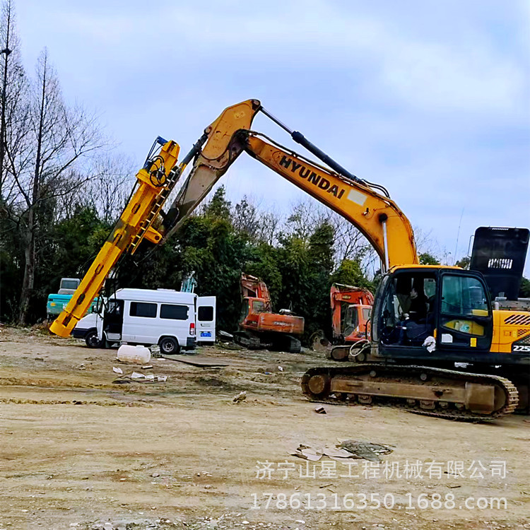 挖改钻光伏钻机 全方位360度旋转钻孔机 液压塔架式打桩机