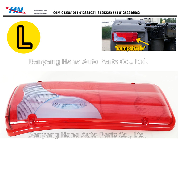 Pantalla de la caja de la lámpara de la cola de la lámpara de la turbina para el camión alemán MAN TGA/TGS/TGX/TGE 81252296060