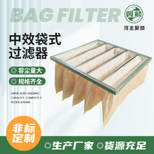 厂家供应中效袋式空气过滤器F5新风机组空调滤网中效袋式过滤器