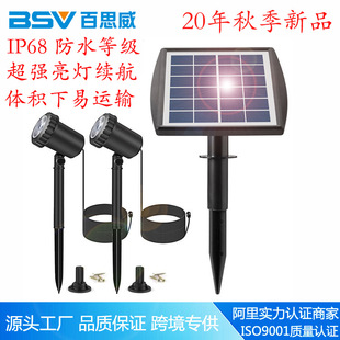 Cross-border new solar spotlight outdoor garden decoration lawn lamp amphibious pool lamp