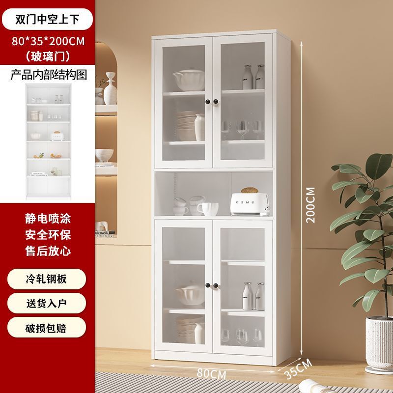スチール製本棚収納キャビネット、ドア付き一体型壁面収納キャビネット、防塵ガラスドアディスプレイキャビネット、リビングルーム多層床から天井までの収納キャビネット|undefined
