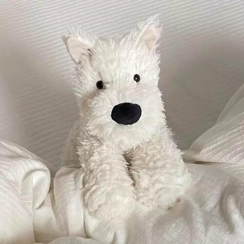 New West Highland Plush Toy Dog Doll Simulation Puppy Small Doll Rag Doll Girl Birthday Gift Female