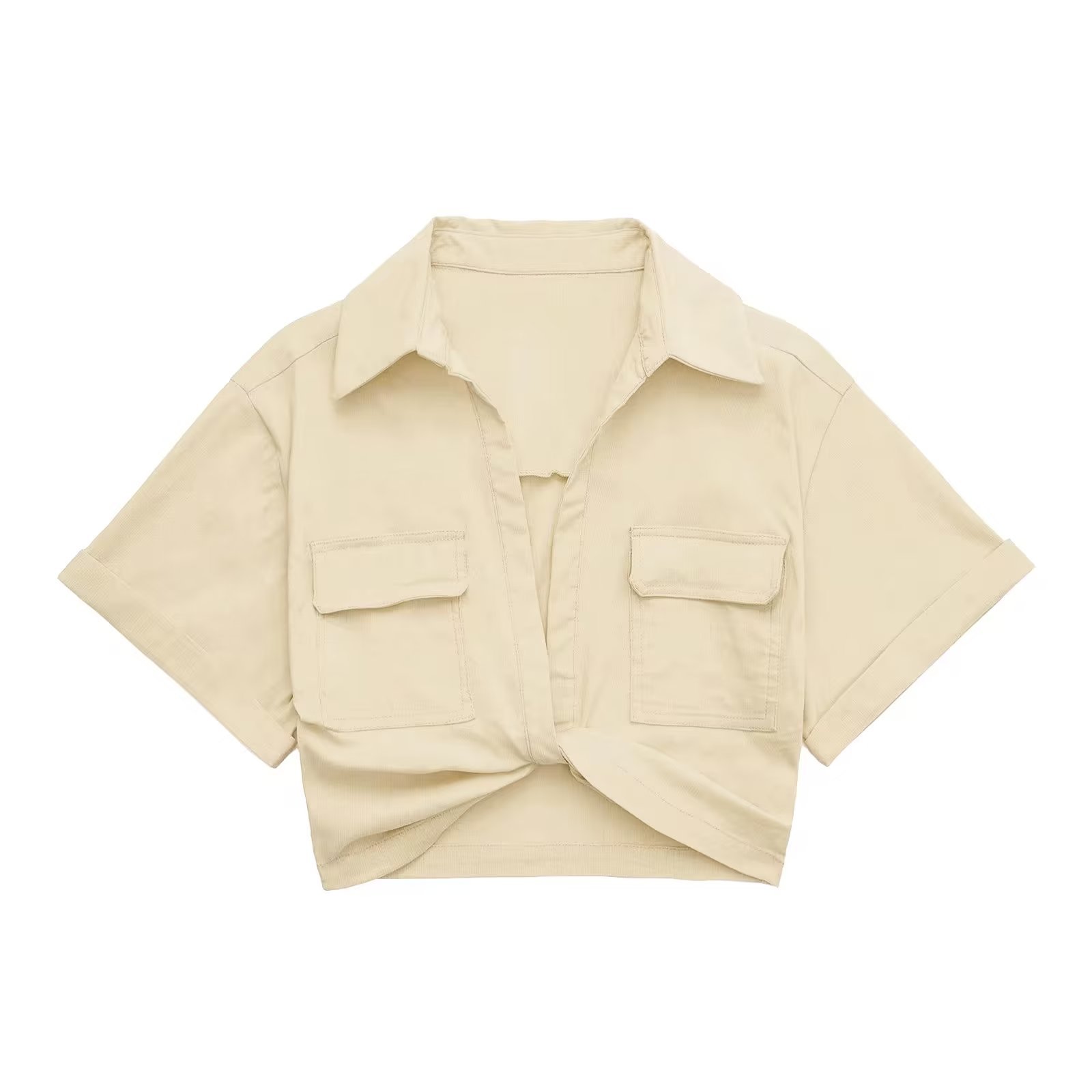 Title 4, Camicia a maniche corte con tasche doppie, orna...