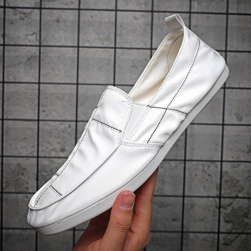 2023 Nuova tela leggera e versatile, traspirante, One Step Push on, scarpe casual in tinta unita, edizione coreana,_voghion.com