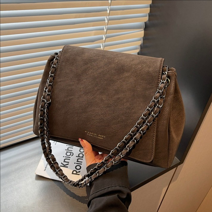 Transfronterizos retro viaje tote bolsos de gran capacidad para mujeres 2025 nuevo bolso de cadena alta sensación mochila de hombro