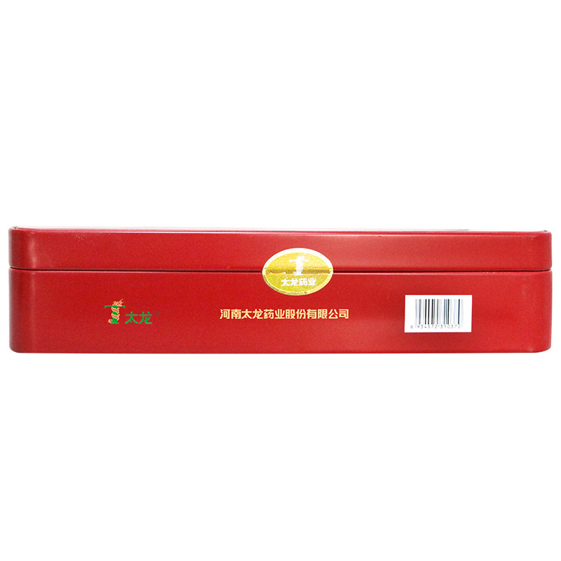 太龙药业阿胶益寿口服液铁盒包装