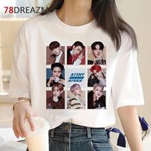ateez t-shirt men tumblr white t shirt aesthetic summer top