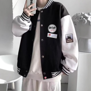 Men's Jacket Baseball Suit Men's Spring and Autumn New Hong Kong Style Trendy Brand Ins Student Loose All-match Jacket Top