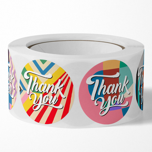 500 stickers thank you stickers dessert cake baking seal stickers cartoon children's reward stickers wedding flowers