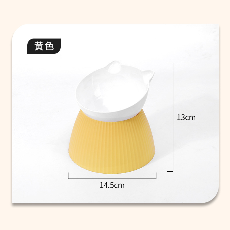 Cuenco para gatos Alimentador para mascotas de gran calibre y patas altas Tazón para perros anti-volcado Tazón para mascotas Separable Tazón para gatos Tazón para comida para mascotas