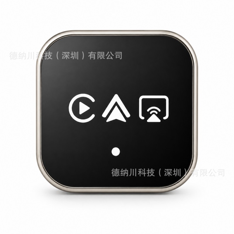 Car-mounted 4-in-1 wired to wireless CarPlay box for smart car connectivity with Android Auto and screen mirroring
