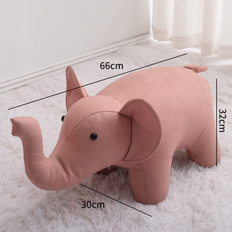 クリエイティブ子供動物スツールホーム象低スツール漫画かわいい小さなスツールリビングルーム靴交換スツール|undefined