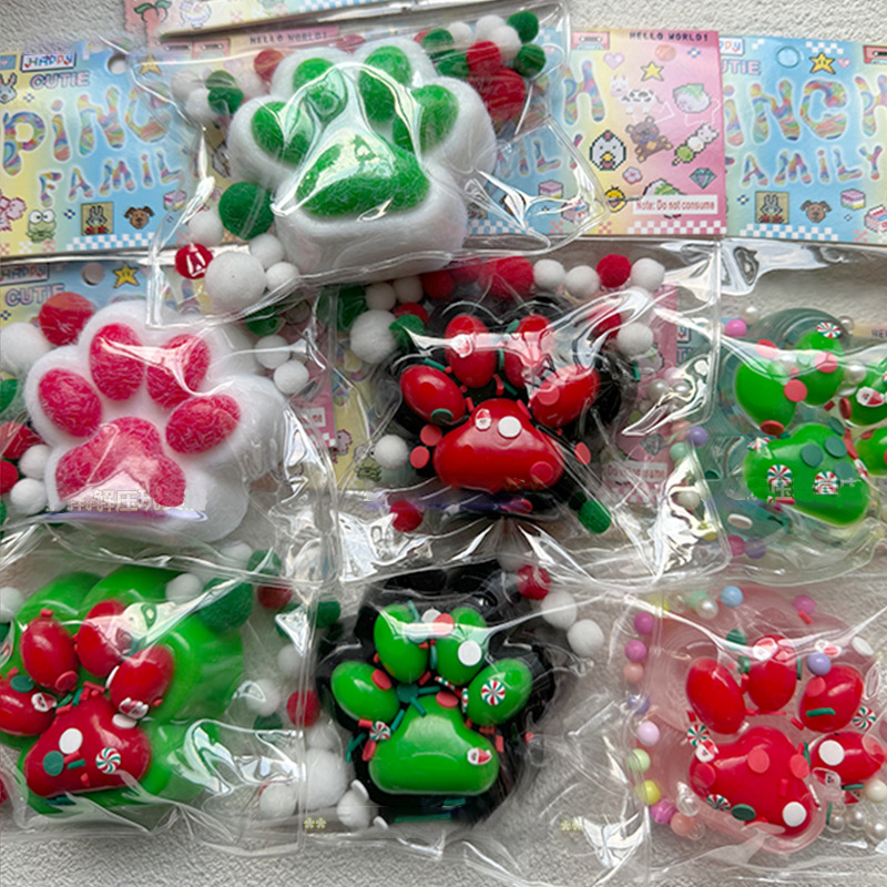 Gatito queso rebote lindo descompresión gato gato descompresión grueso juguete para estudiantes pequeño libro rojo mismo barro