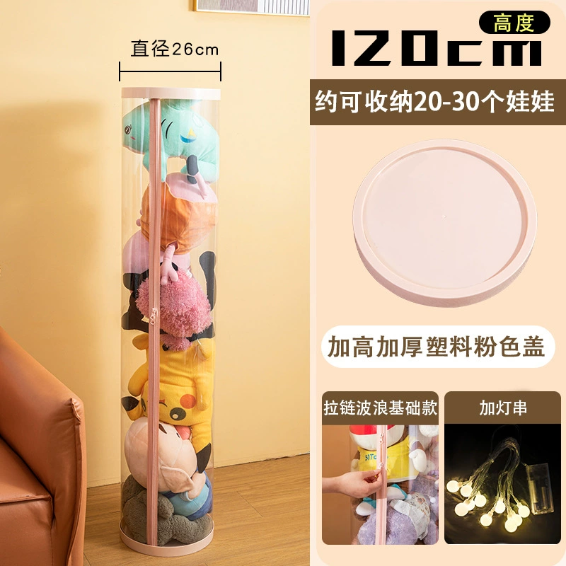 Doll with zipper, storage system, plush plastic toy for bedroom, custom-made