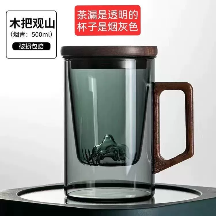 Стеклянная чайная чашка Sansui, японская минифигура