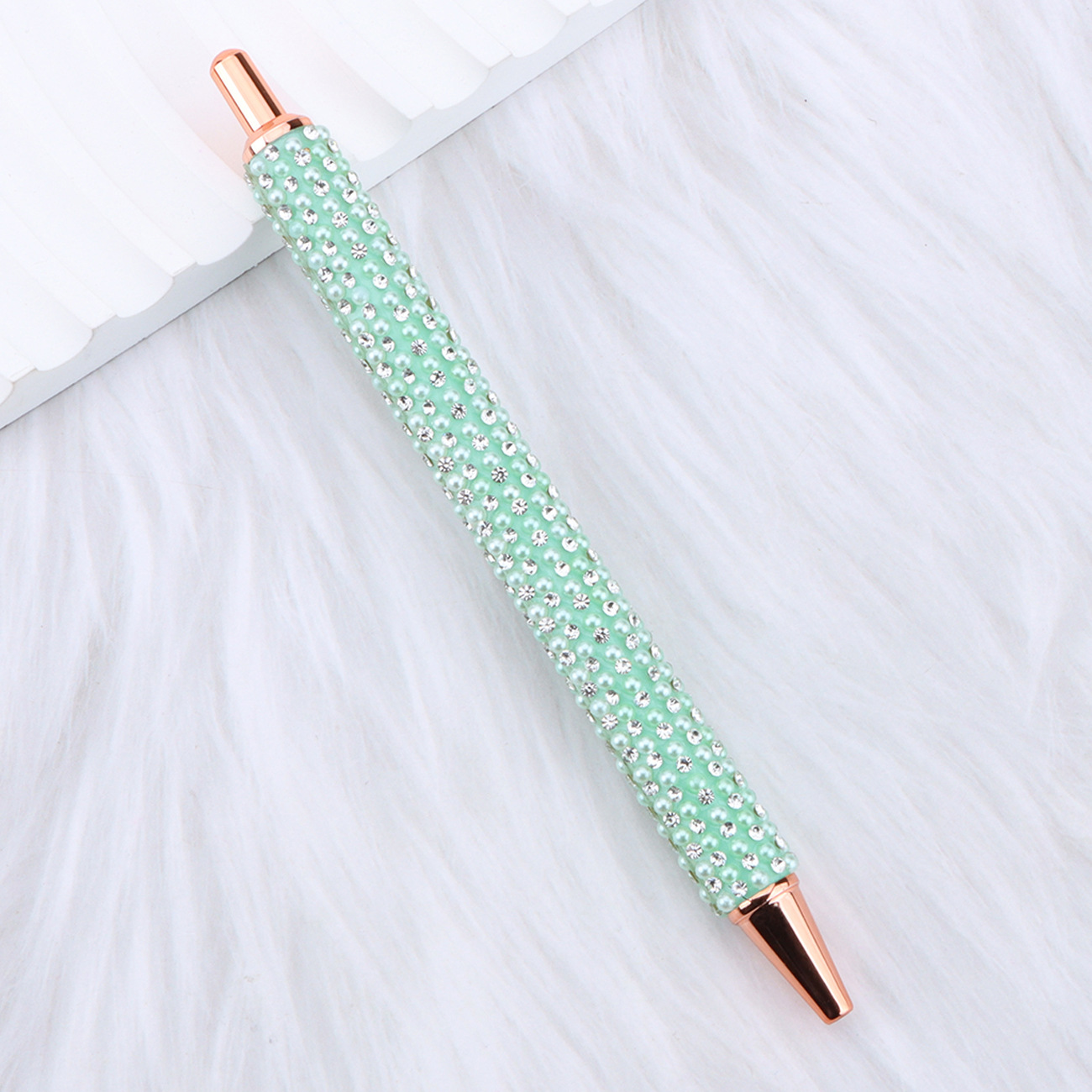Bolsas de perlas de venta en caliente transfronterizas bolígrafo de perlas creativo lindos bolígrafo de escritorio de estudiantes regalos de perlas bolígrafo de diamante