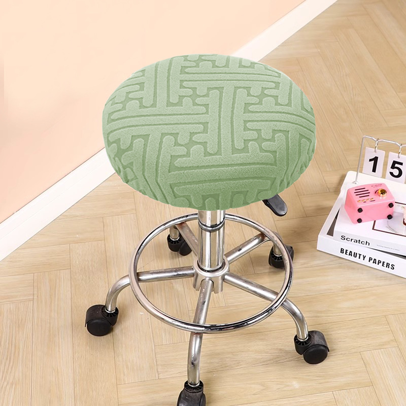 Jacquard universal taburete redondo cojín cubierta de bar cubierta de silla giratoria cubierta de silla redonda cubierta de bar cubierta de taburete redondo cuatro temporadas