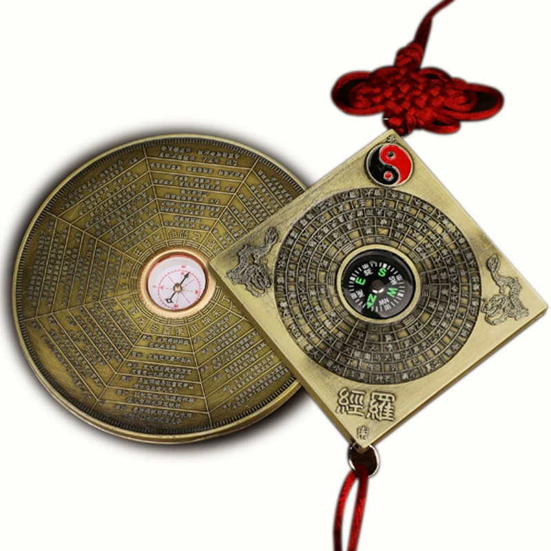 Прутковая подкладка Вэньванг Ванг ремесла медный подъемник Platcol Picker Basin Circle Plate Subtraction Founded Tai Chi Hanging Kangyu Fengshui компас
